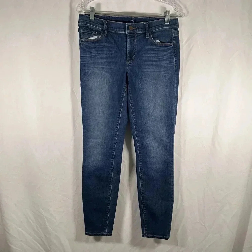 Ann Taylor Loft Jeans Women's 6 28 Medium Wash Mid Rise Cotton Blend